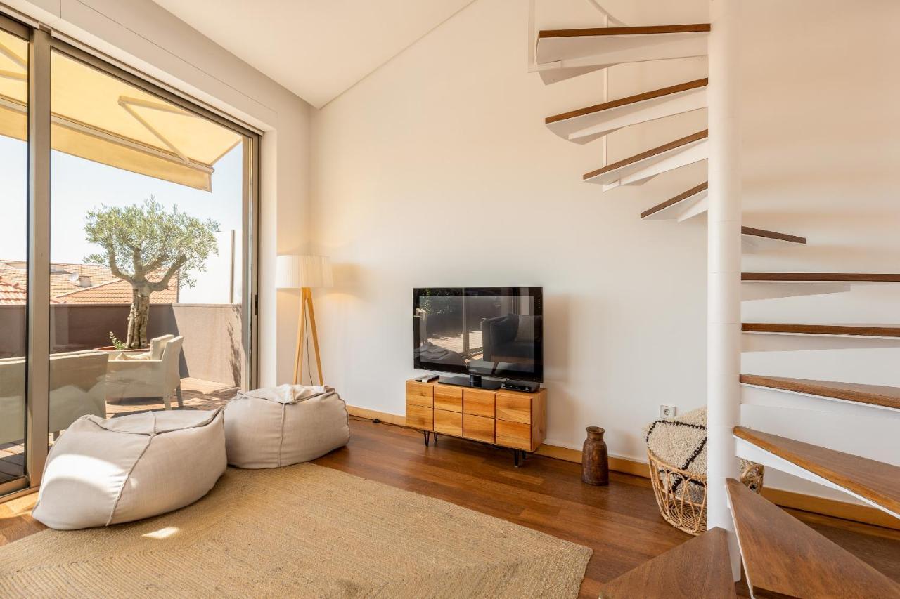 Ferienwohnung Sunny Loft In Downtown Porto With Private Parking Exterior foto